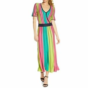 Foxiedox Rainbow Striped Dress